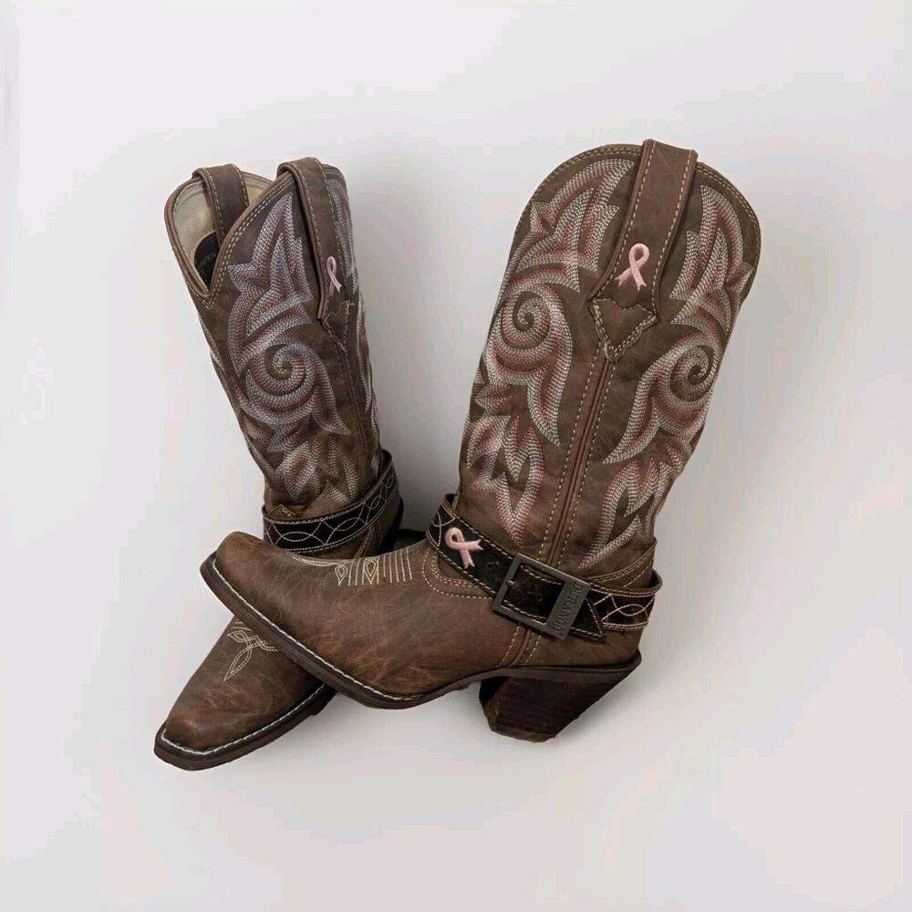 CRUSH™ BY DURANGO® WOMEN’S SEPIA BLUSH WESTERN BOOTS DRD0438/Size 6 - Picture 7 of 10